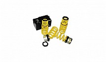 HYDRAULIC ADJUSTMENT IN COMBINATION WITH SUSPENSION SPRINGS
